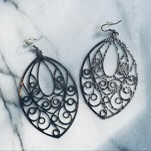Silver Lace Earrings